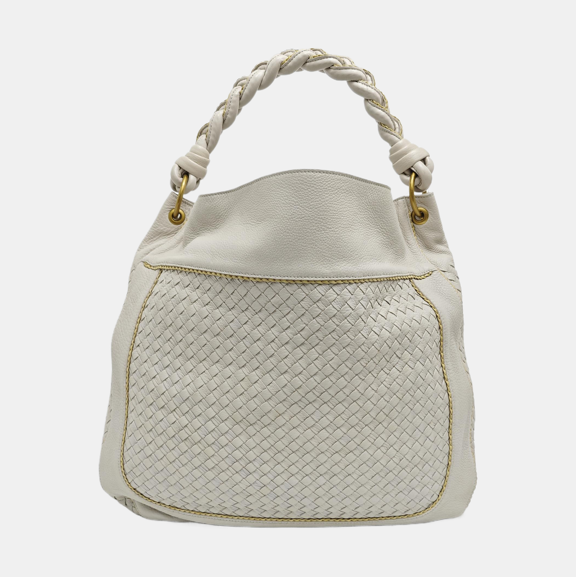 Lambskin Shoulder Bag White