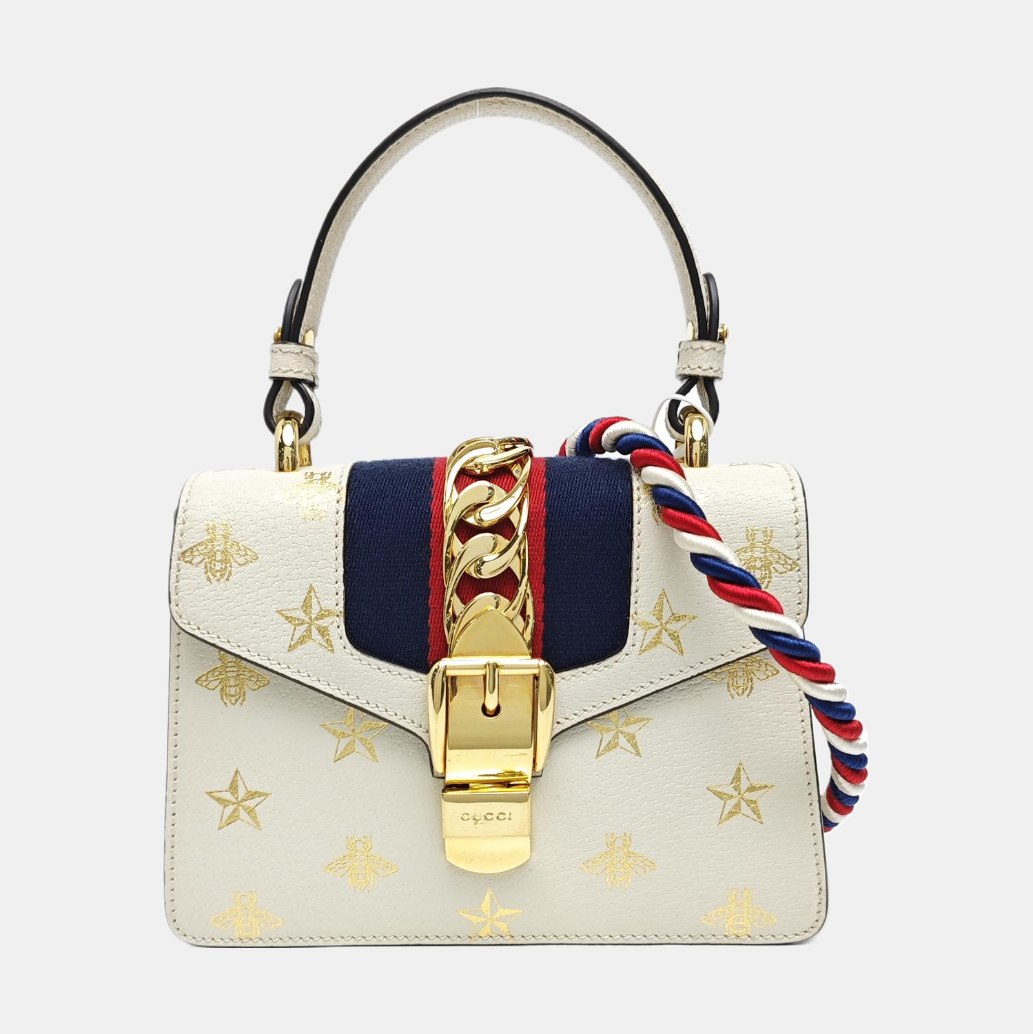 Sylvie Mini Calfskin White