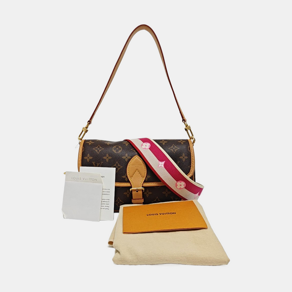 DIANE Monogram Coated Canvas Brown