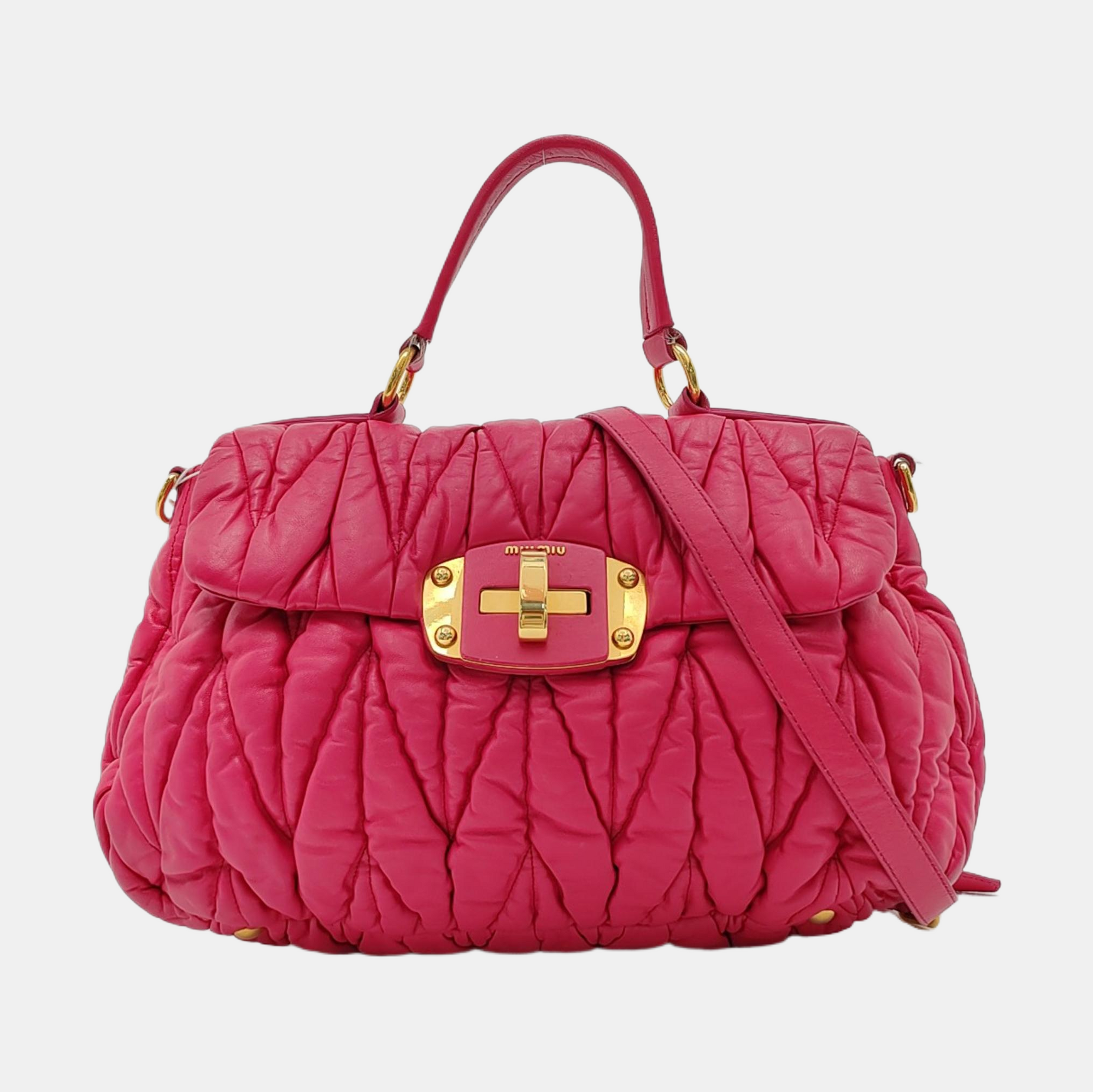 Quilted Lambskin Red