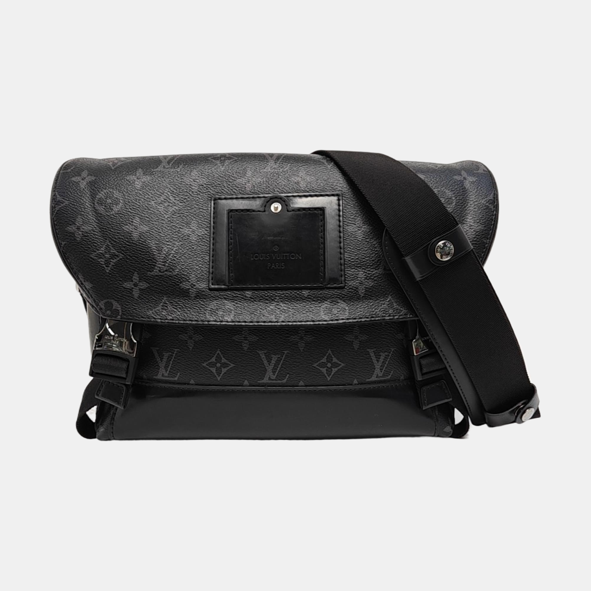 VOYAGER PM Monogram Coated Canvas Black