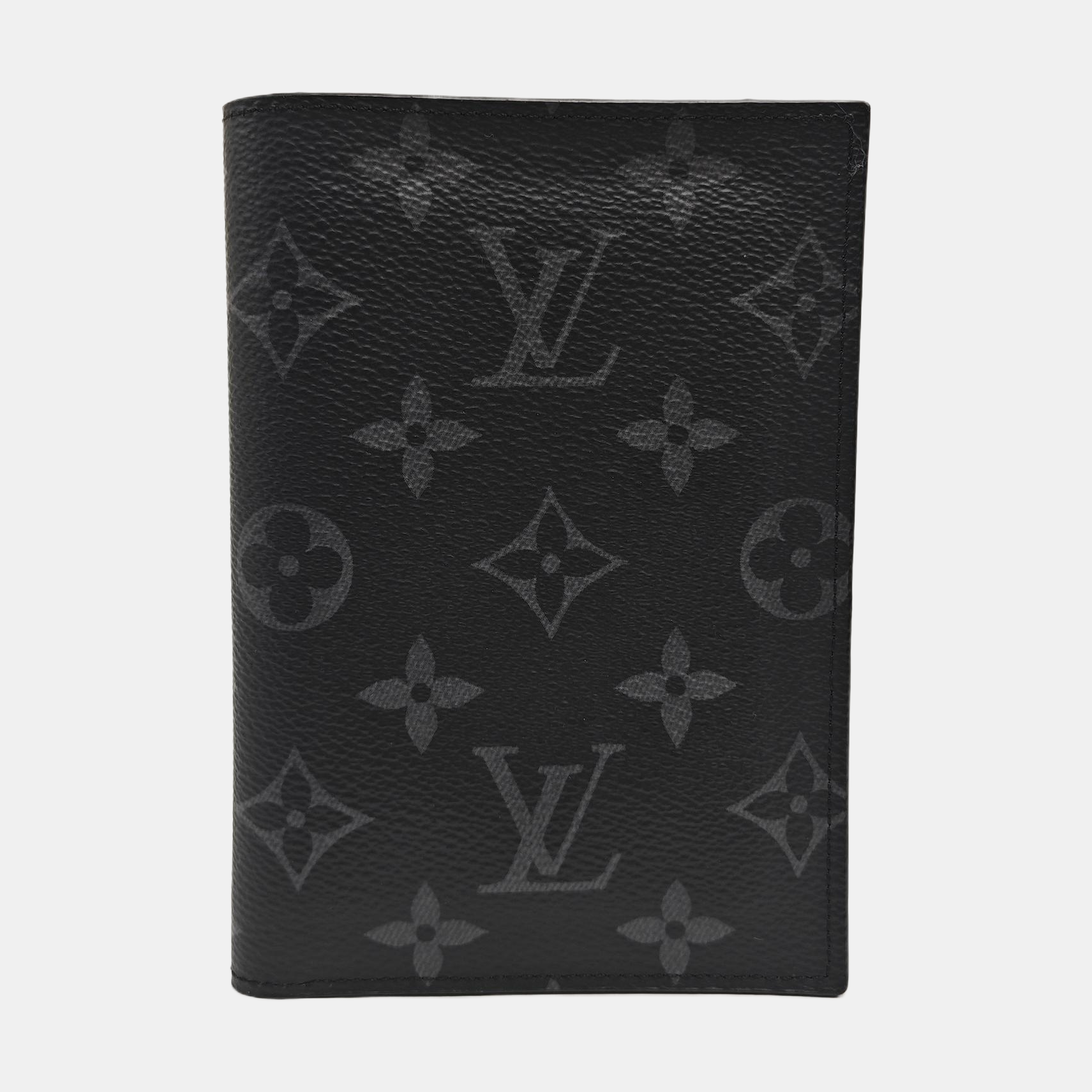Monogram Coated Canvas Card Holder Gray