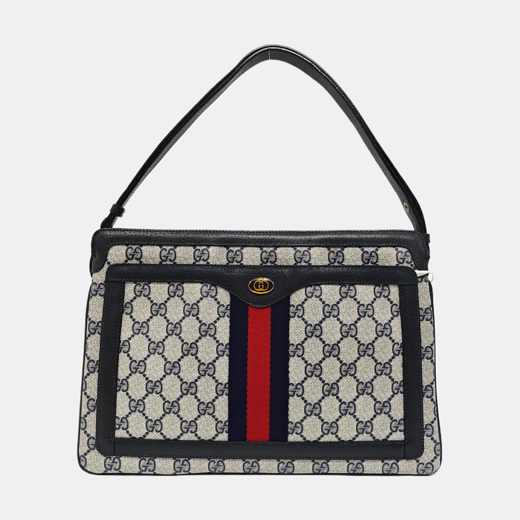 Ophidia Medium Monogram Coated Canvas Beige