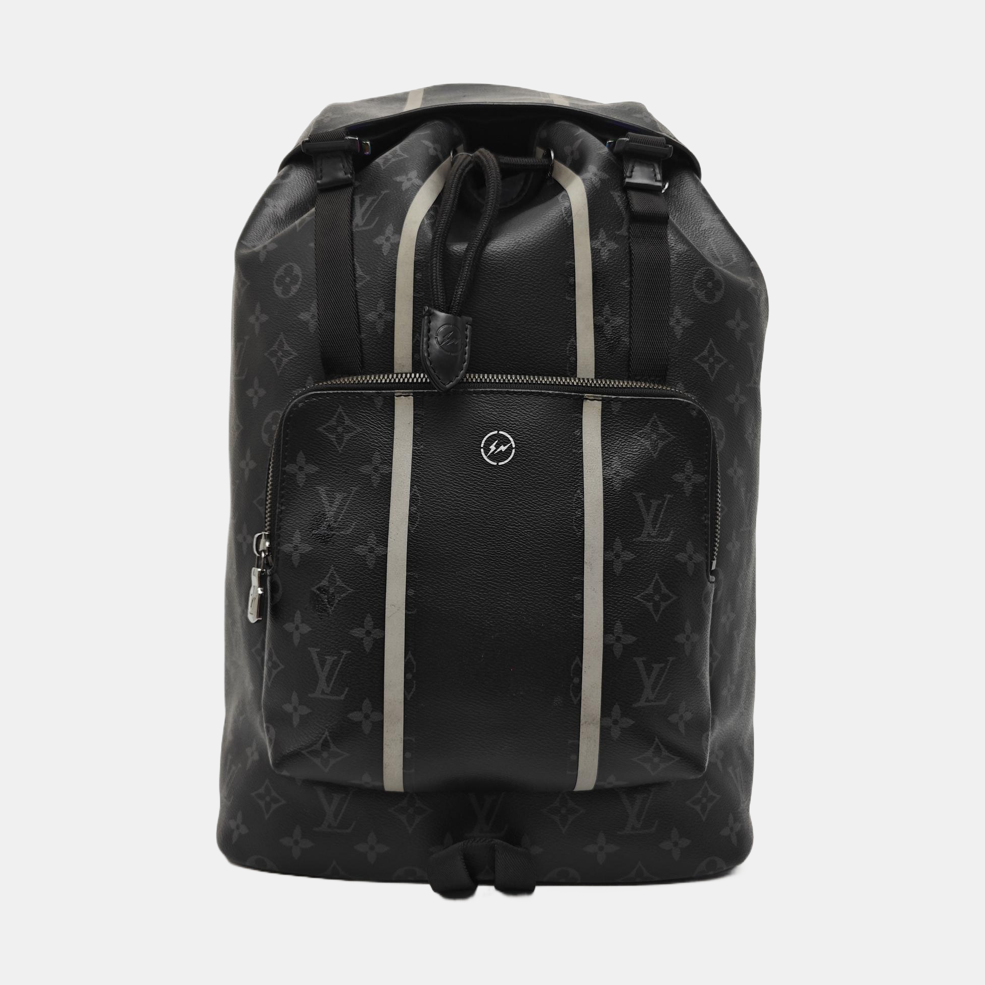 Coated Canvas Backpack Black
