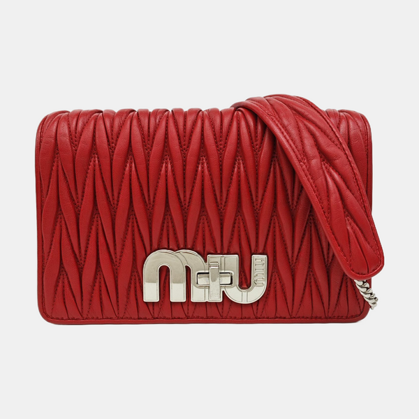 My Miu Lambskin Red
