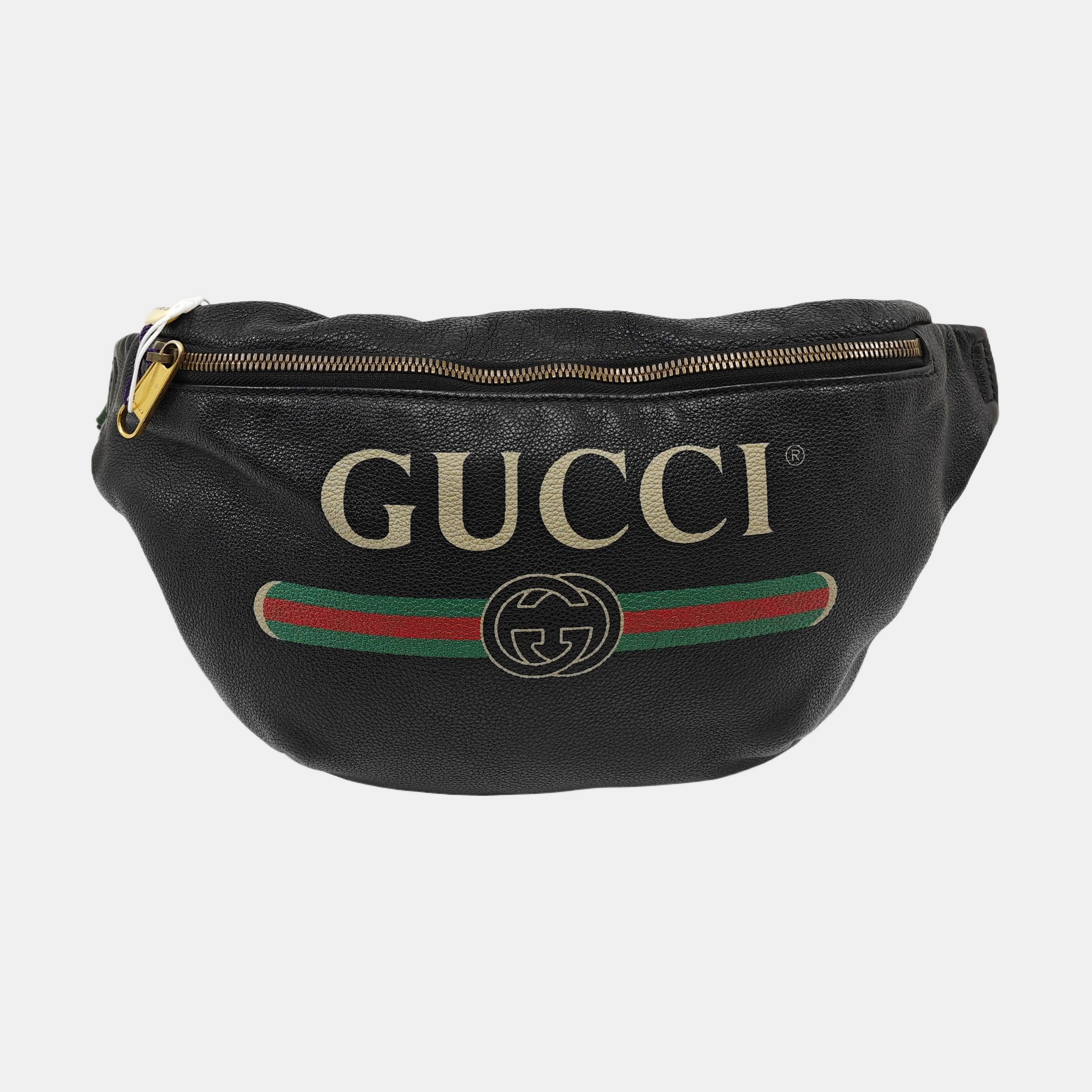 Print Large Calfskin Black