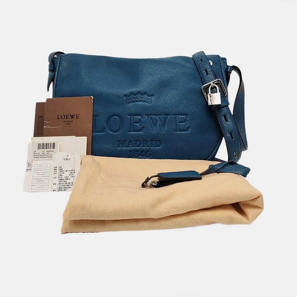 Heritage Medium Calfskin Blue
