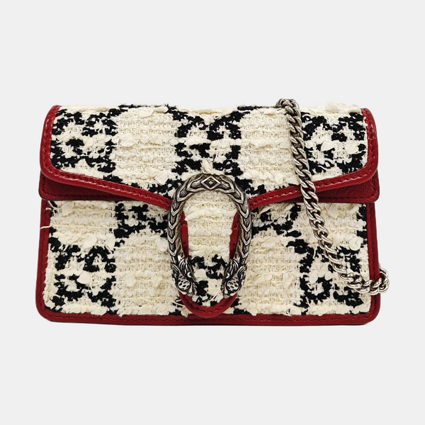 Dionysus Super Mini Monogram Wool White
