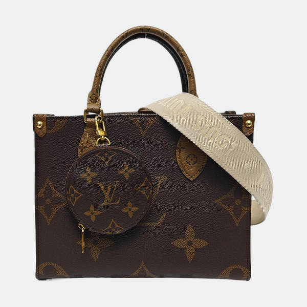 ONTHEGO PM Monogram Coated Canvas Brown
