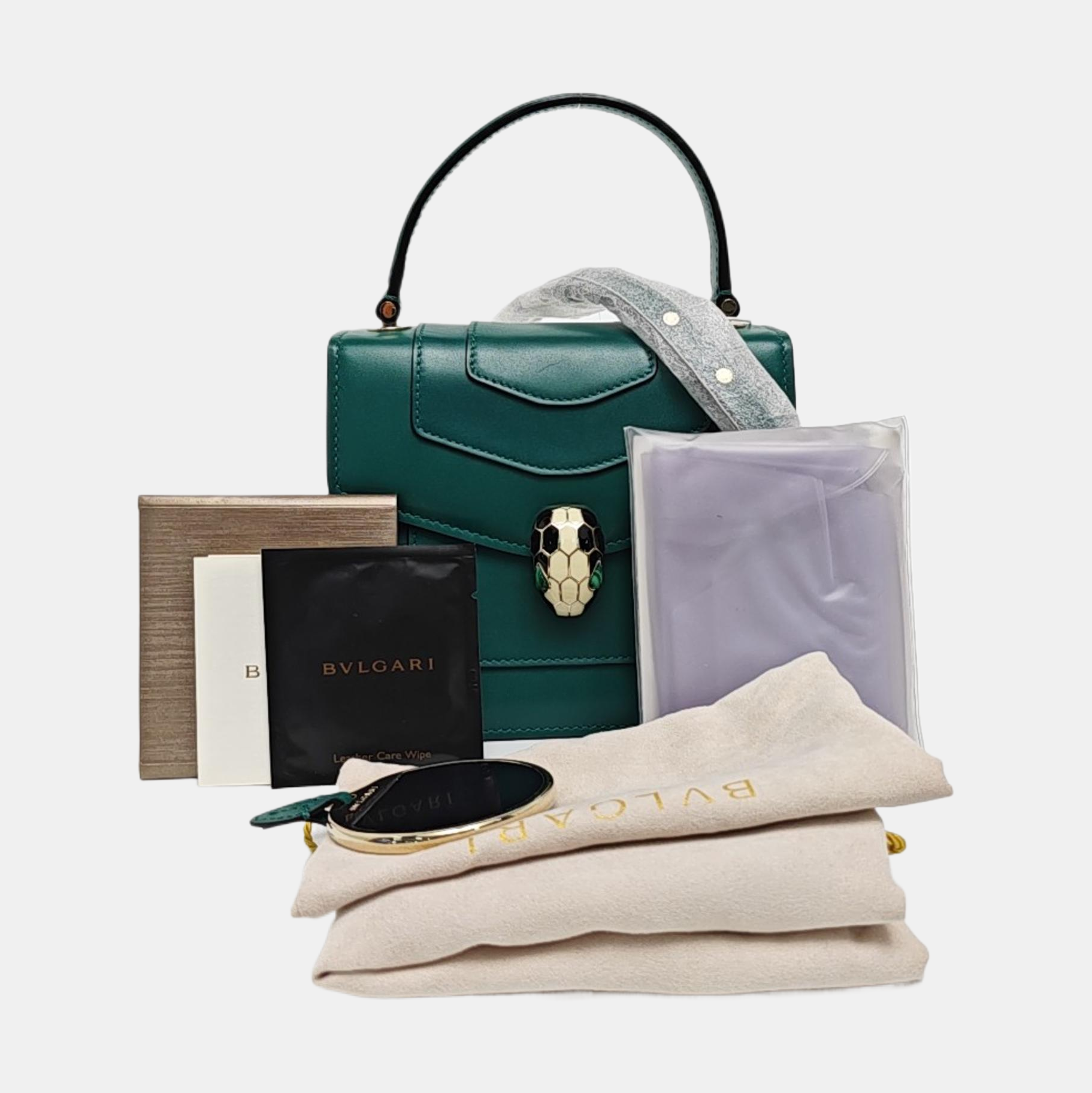 SERPENTI FOREVER Small Calfskin Green
