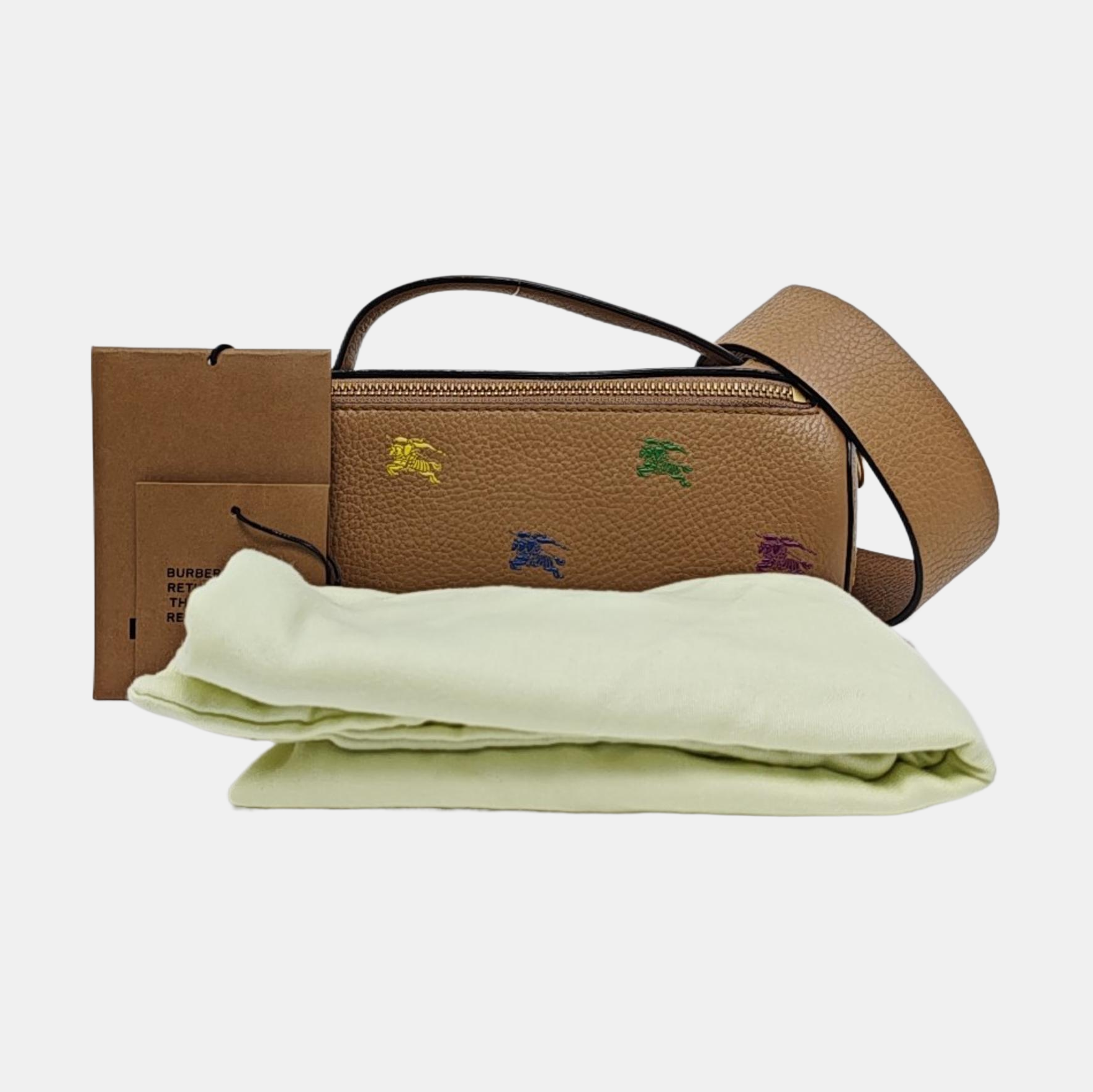 Calfskin Shoulder Bag Brown