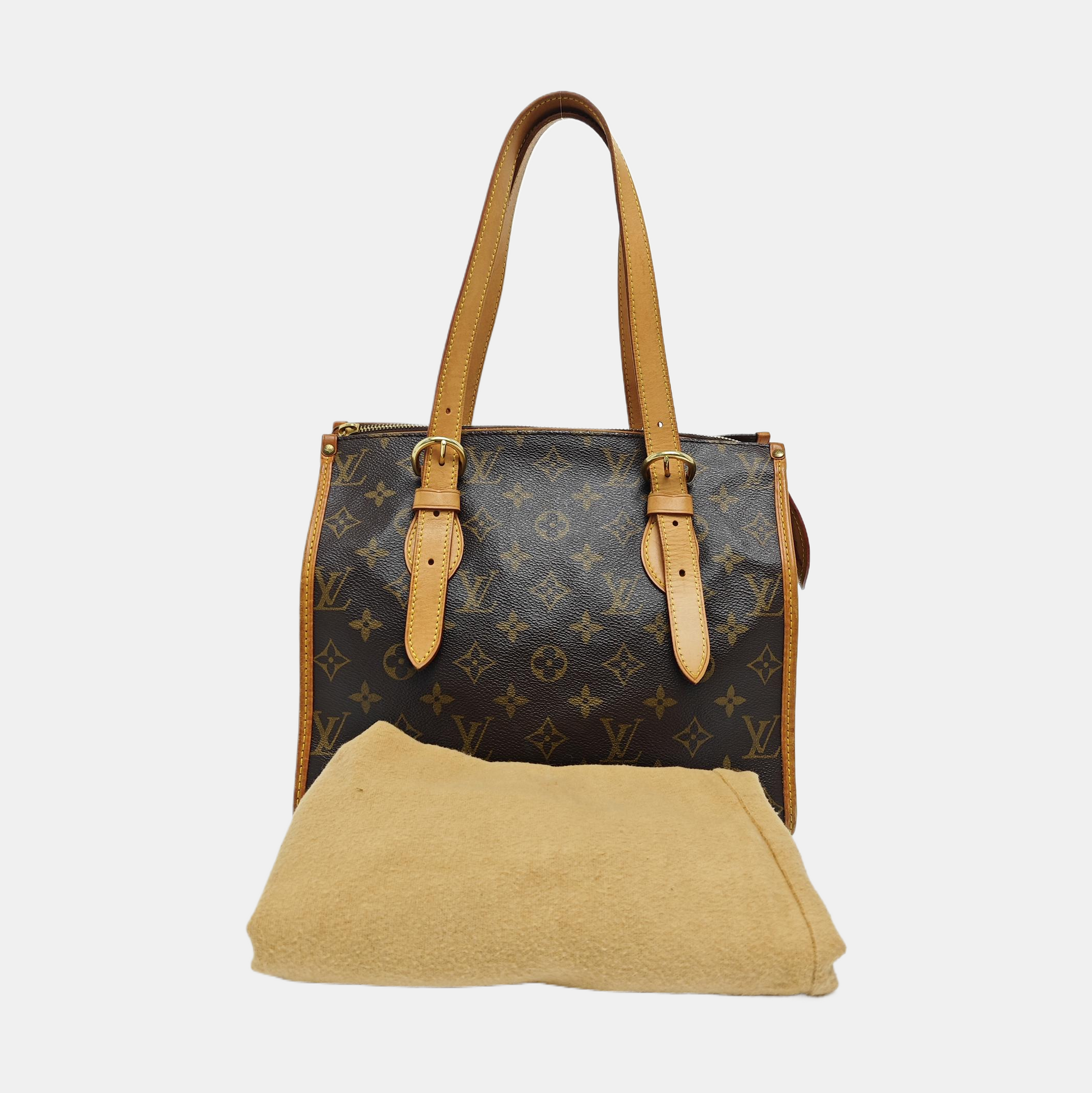 POPINCOURT Monogram Coated Canvas Brown