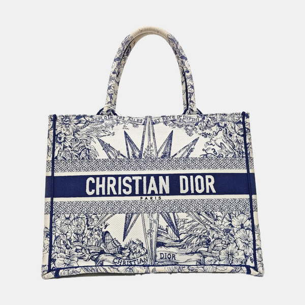 Book Tote Medium Canvas Blue