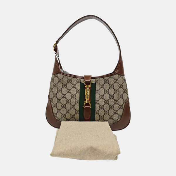 Jackie 1961 Small Monogram Coated Canvas Beige