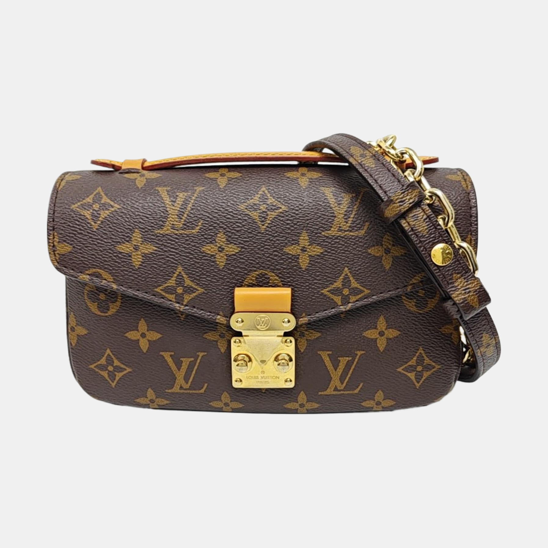 MÉTIS EAST WEST Monogram Coated Canvas Brown