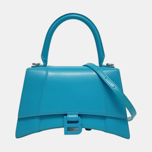 Hourglass S Calfskin Blue