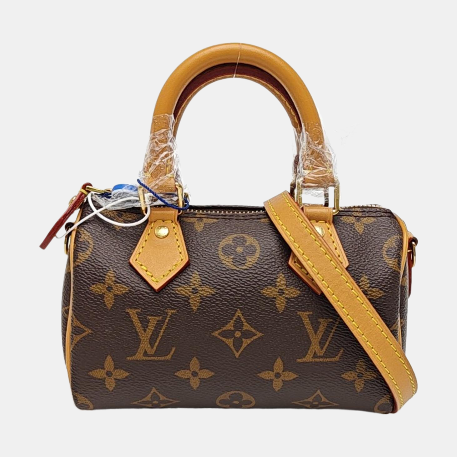 SPEEDY Nano Monogram Coated Canvas Brown