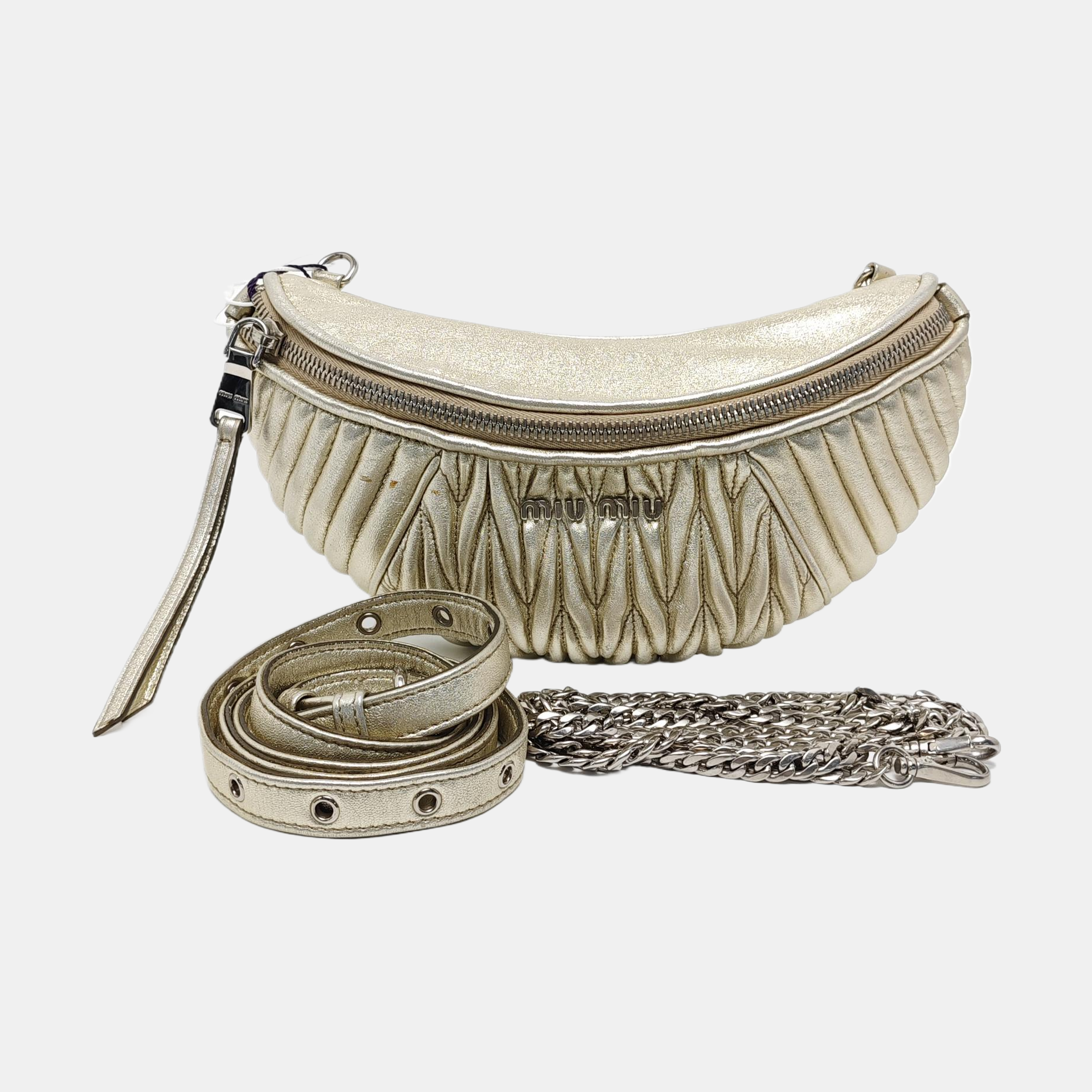 Lambskin Belt Bag Beige