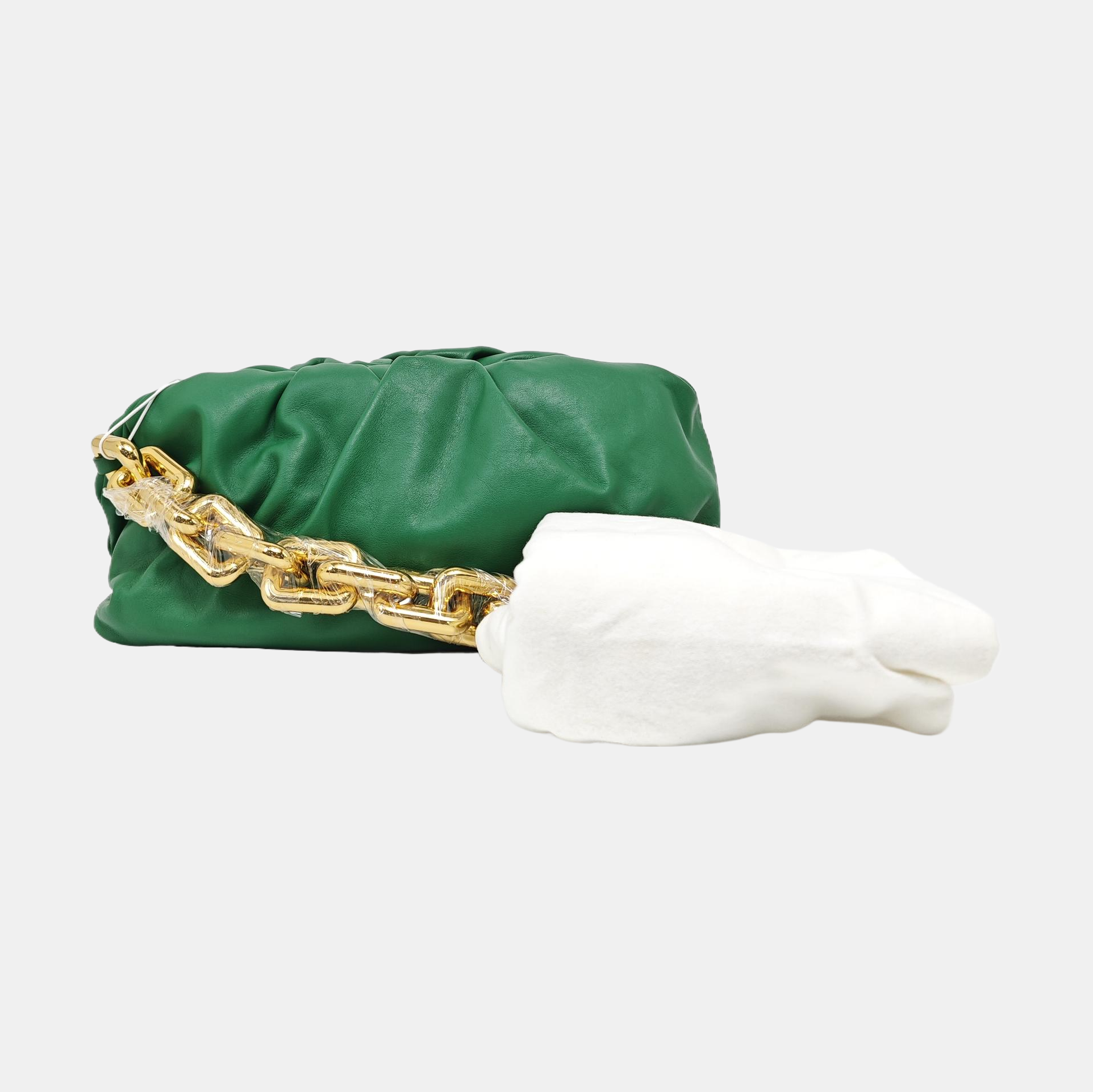 The Pouch Mini Calfskin Green
