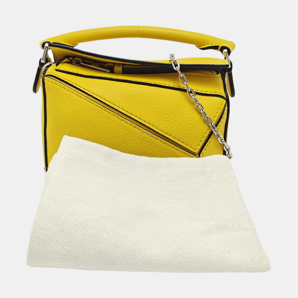Puzzle Calfskin Yellow
