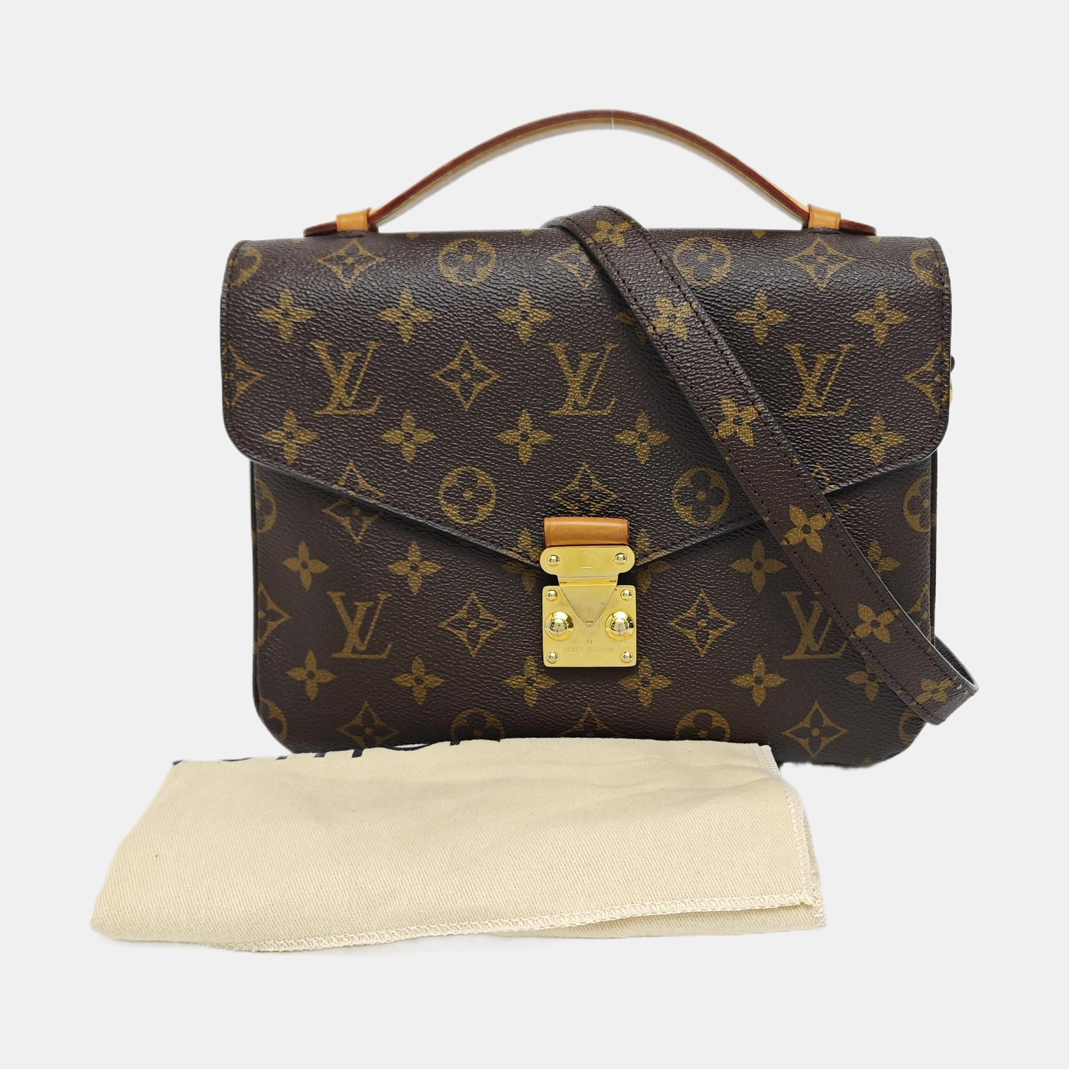 MÉTIS MM Monogram Coated Canvas Brown