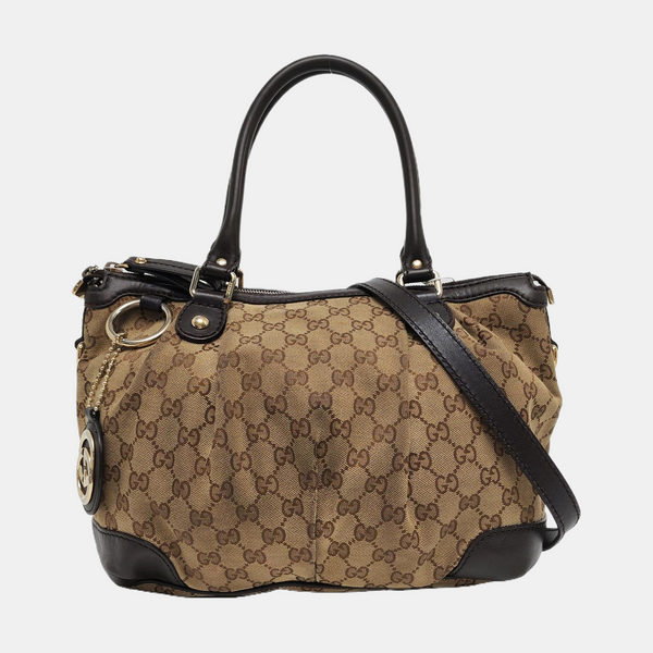 Sukey Monogram Canvas Brown