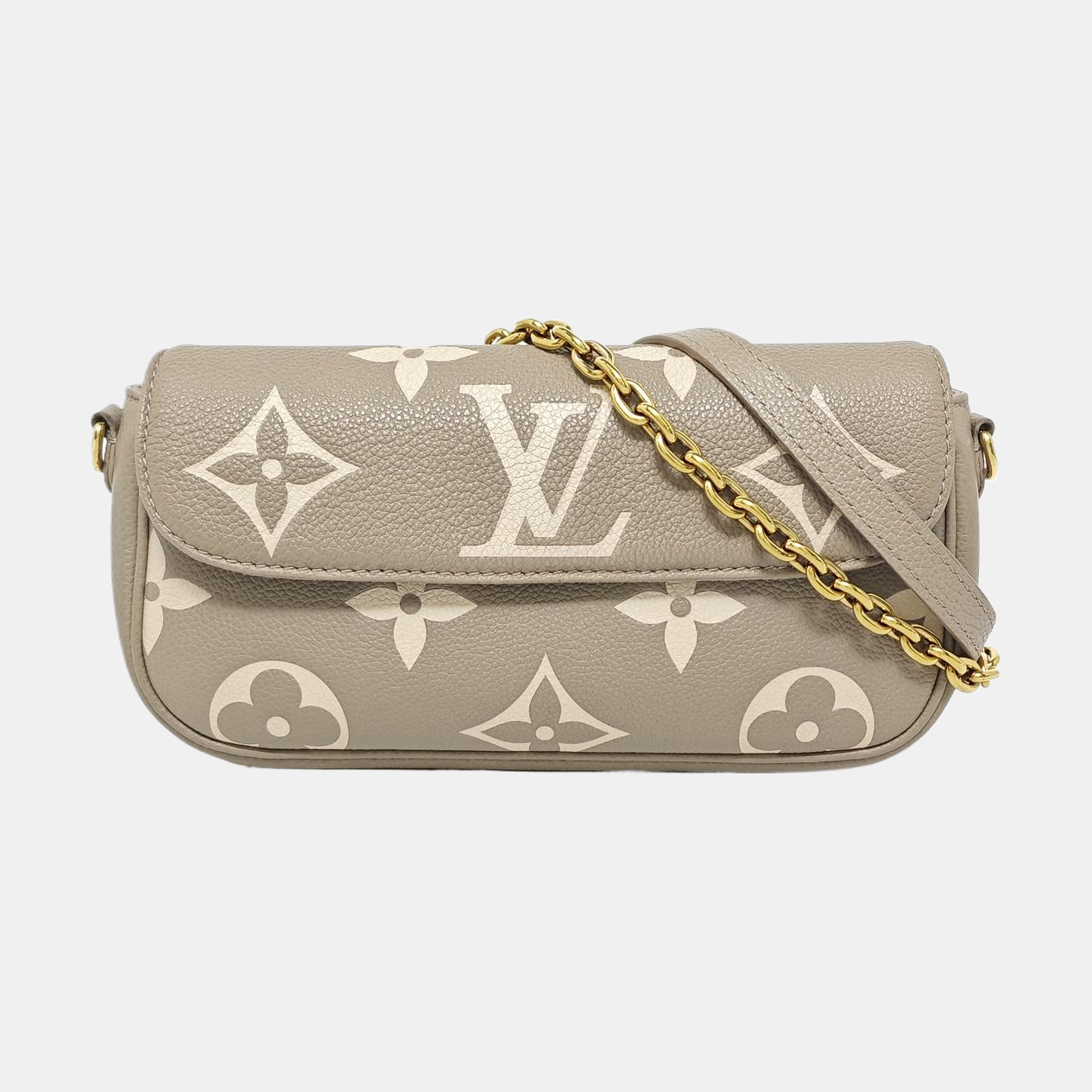 IVY Monogram Calfskin Gray