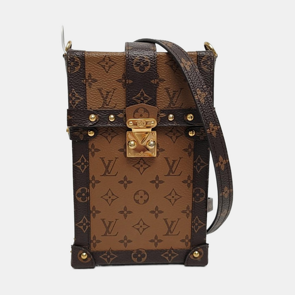 TRUNK Monogram Coated Canvas Brown