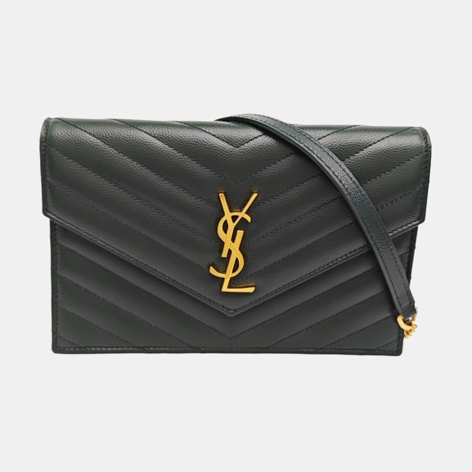 MONOGRAM WOC Chevron Calfskin Green