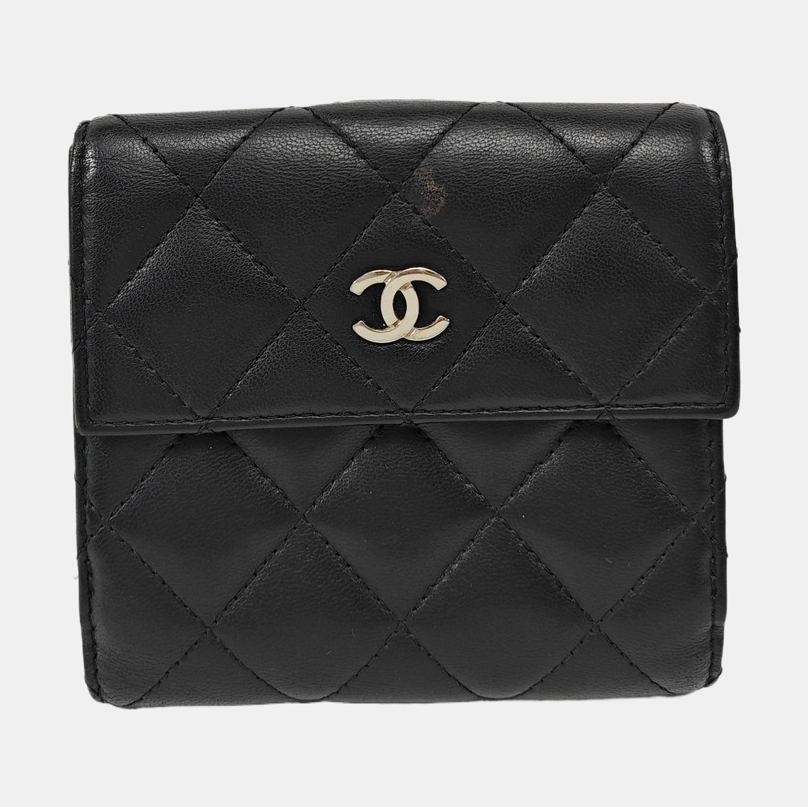 Quilted Lambskin Wallet Black