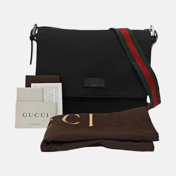 Canvas Shoulder Bag Black