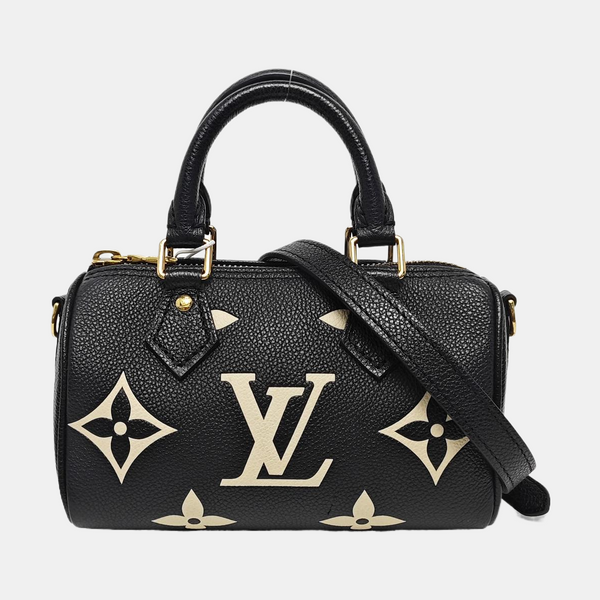 SPEEDY Nano Monogram Calfskin Black