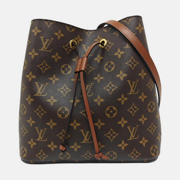 NÉONOÉ MM Monogram Coated Canvas Brown