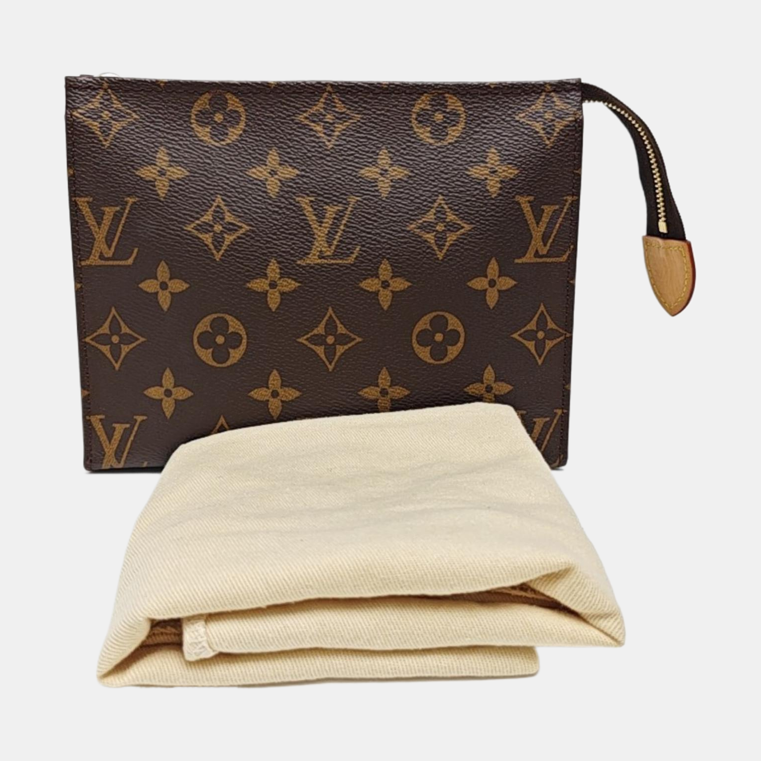 TOILET POCKET 19 Monogram Coated Canvas Brown