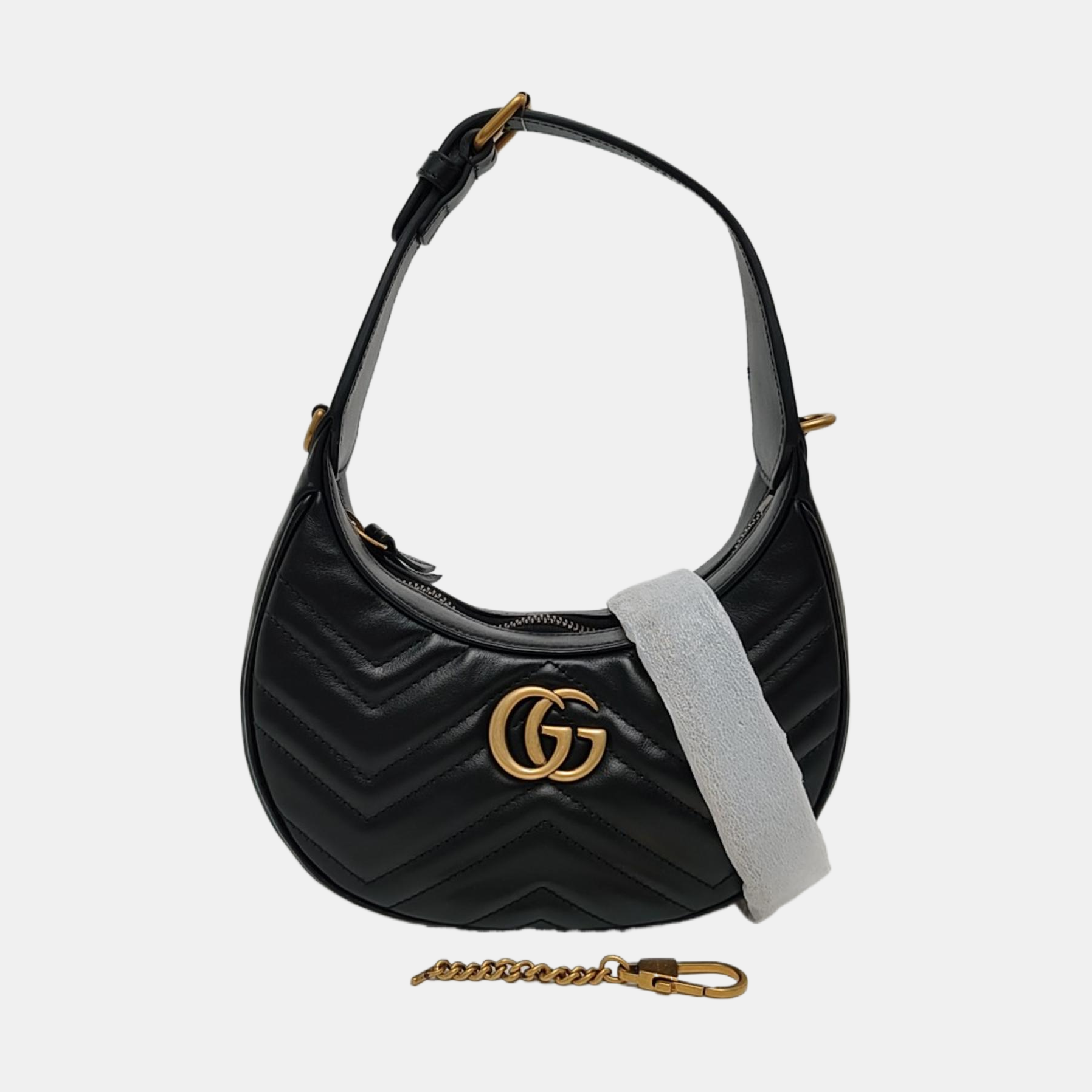 GG Marmont Mini Quilted Calfskin Black