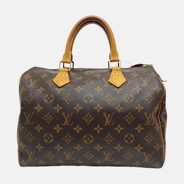 SPEEDY 30 Monogram Coated Canvas Brown