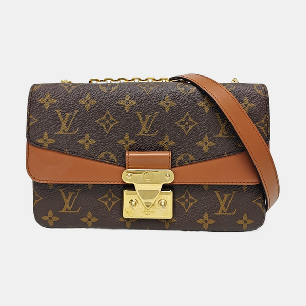 MARCEAU Monogram Coated Canvas Brown