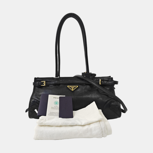 Bonnie Medium Calfskin Black
