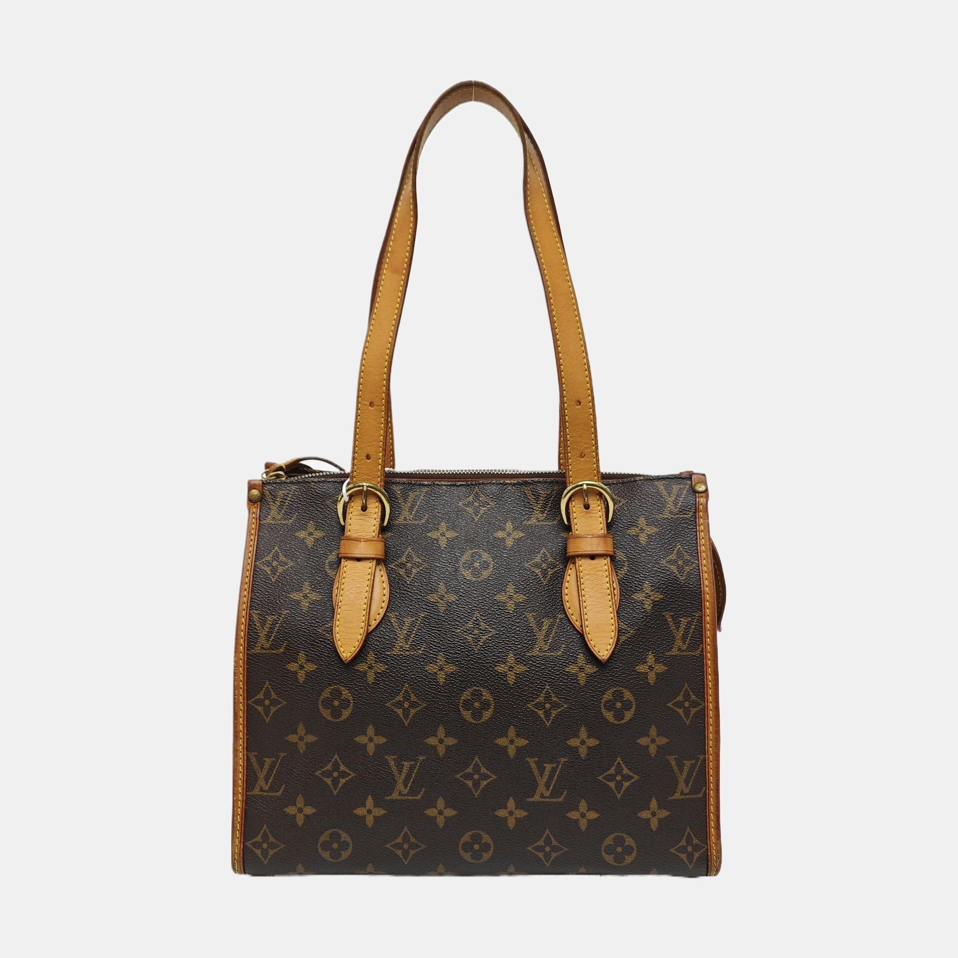 POPINCOURT Monogram Coated Canvas Brown