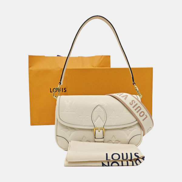 DIANE Monogram Calfskin Beige