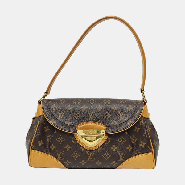 BEVERLY MM Monogram Coated Canvas Brown