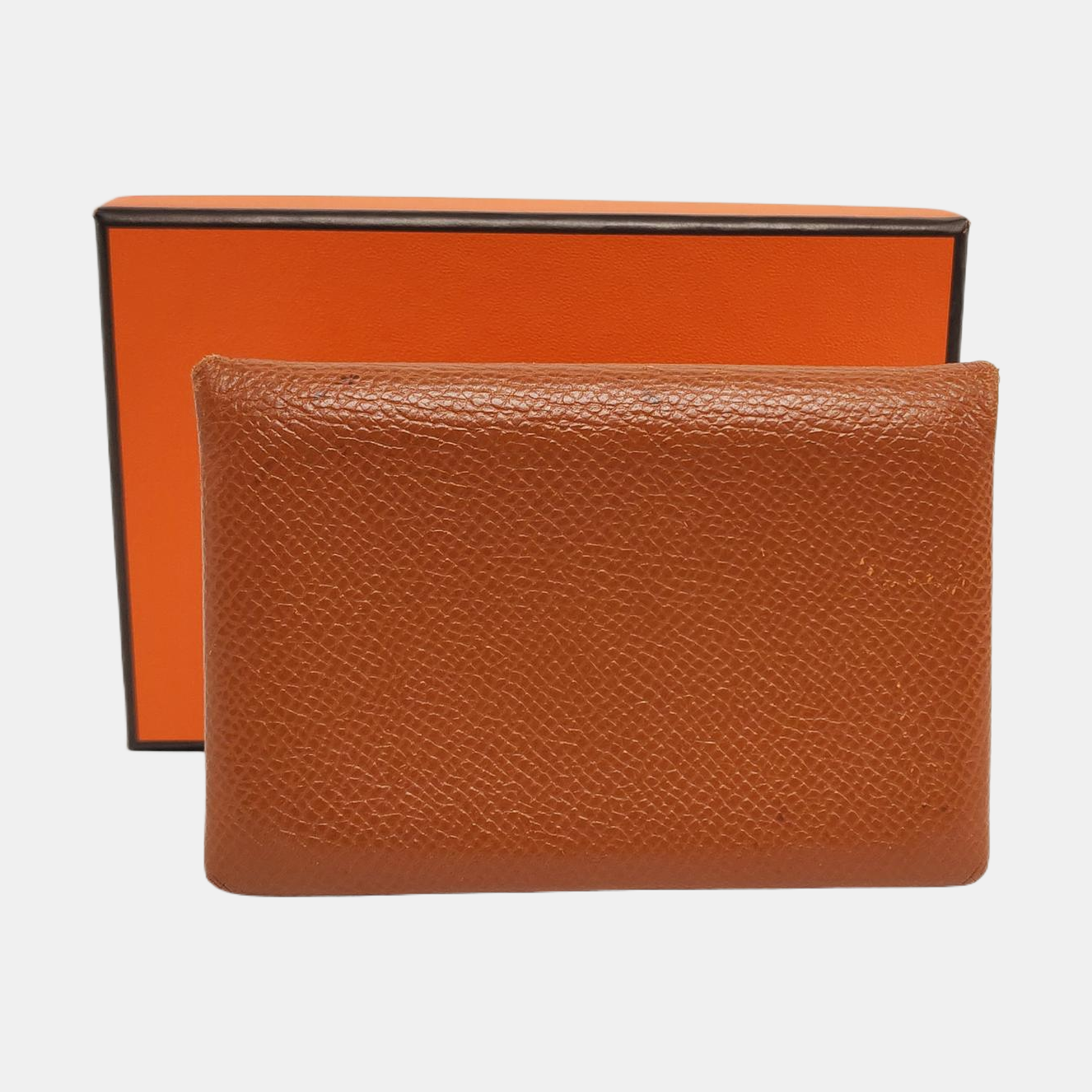 Calvi Epsom Brown Card Holder