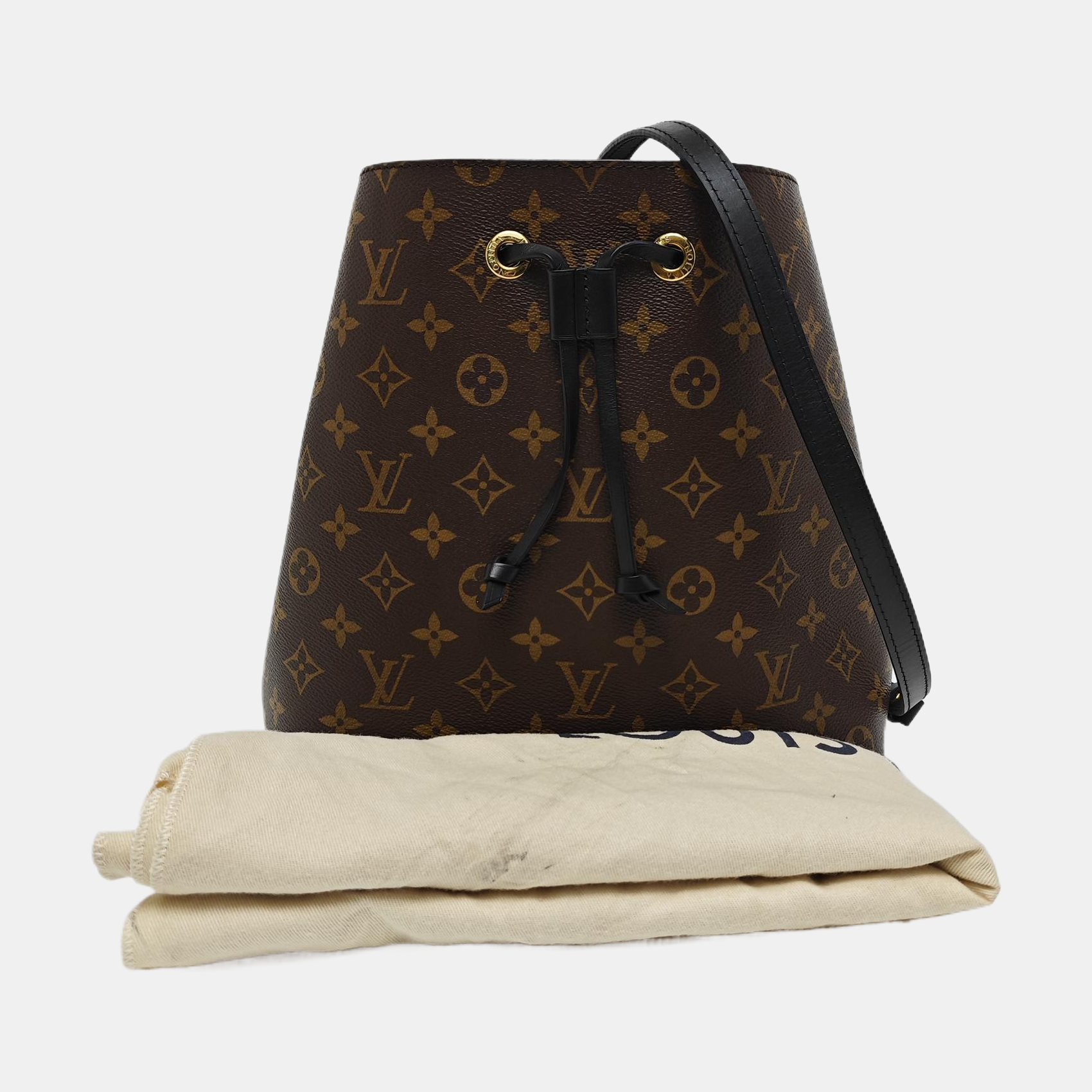 NÉONOÉ MM Monogram Coated Canvas Brown