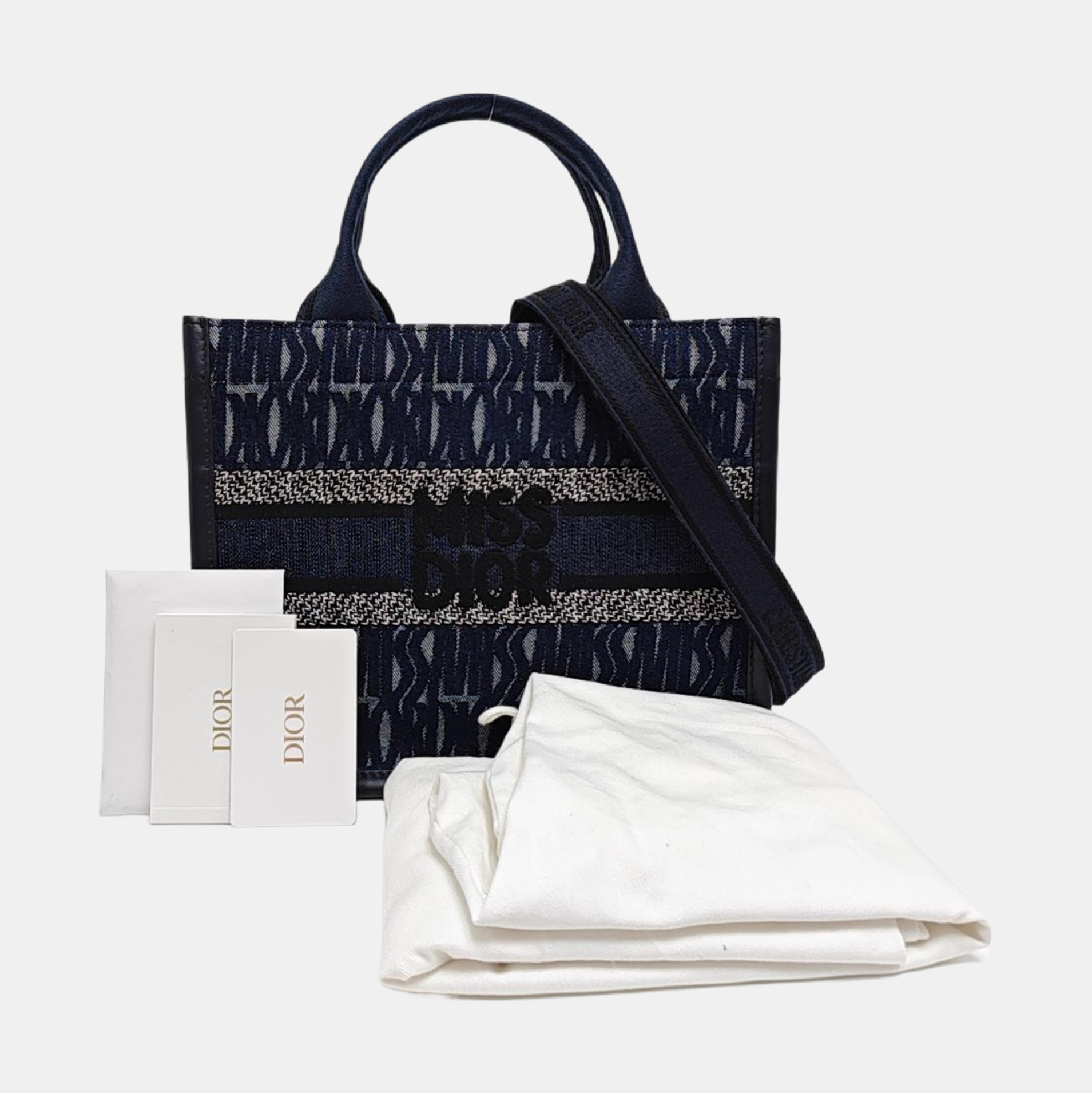 Book Tote Small Canvas Blue