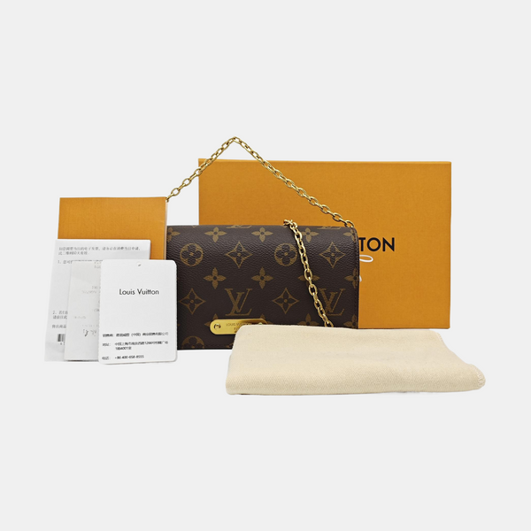Lily Monogram Coated Canvas Brown