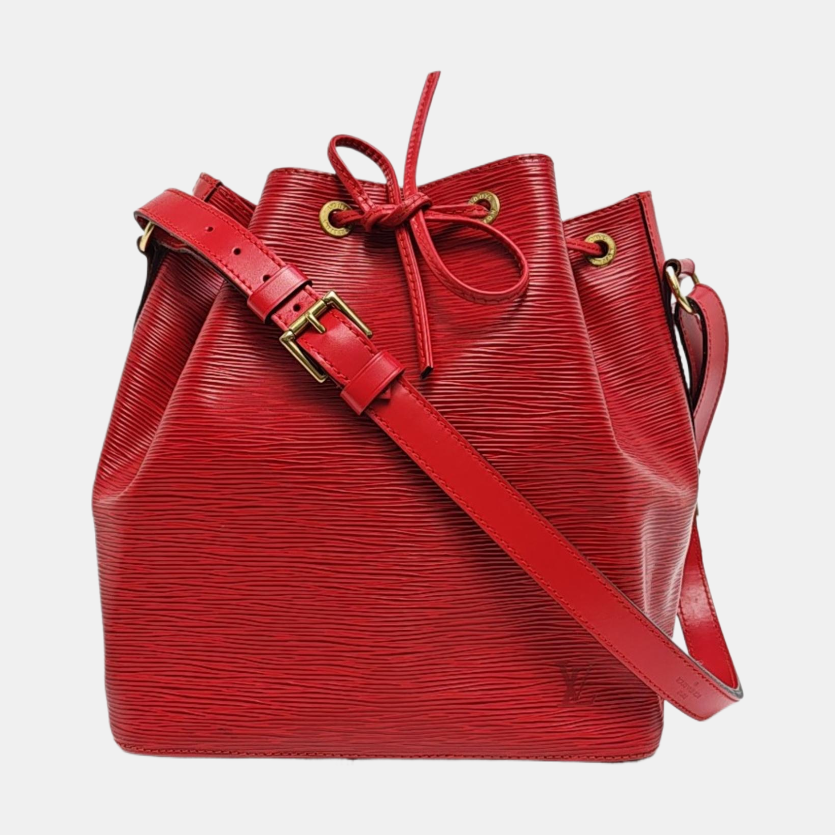 Authenticated pre-owned  NÉONOÉ MM Epi Red - Bucket Bag at Looply