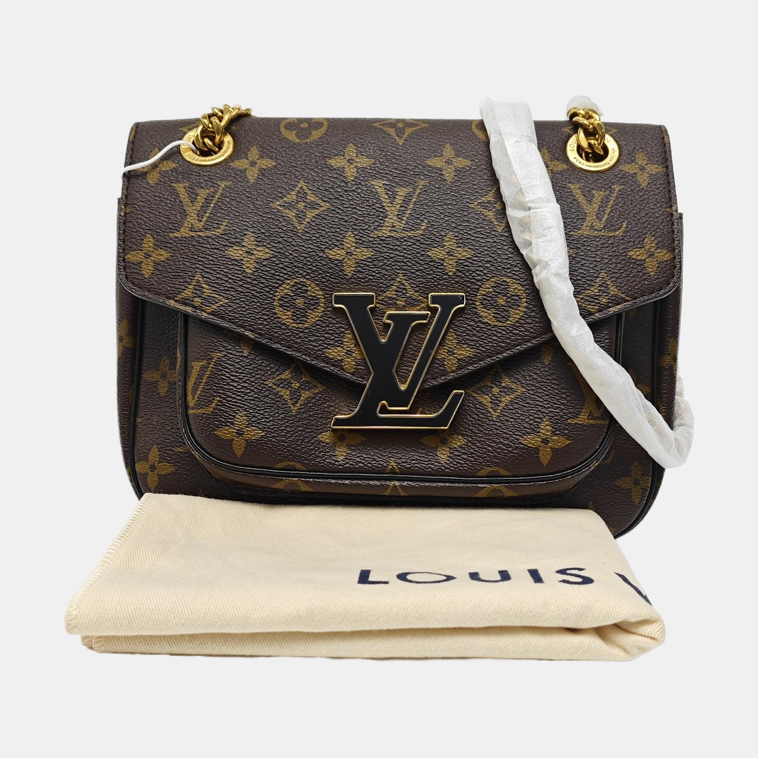 PASSY Monogram Coated Canvas Brown