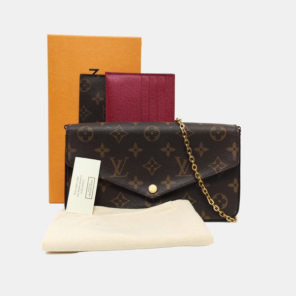 FÉLICIE Monogram Coated Canvas Brown