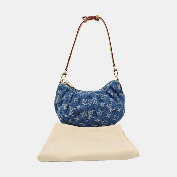 Pochette Valley Monogram Denim Blue