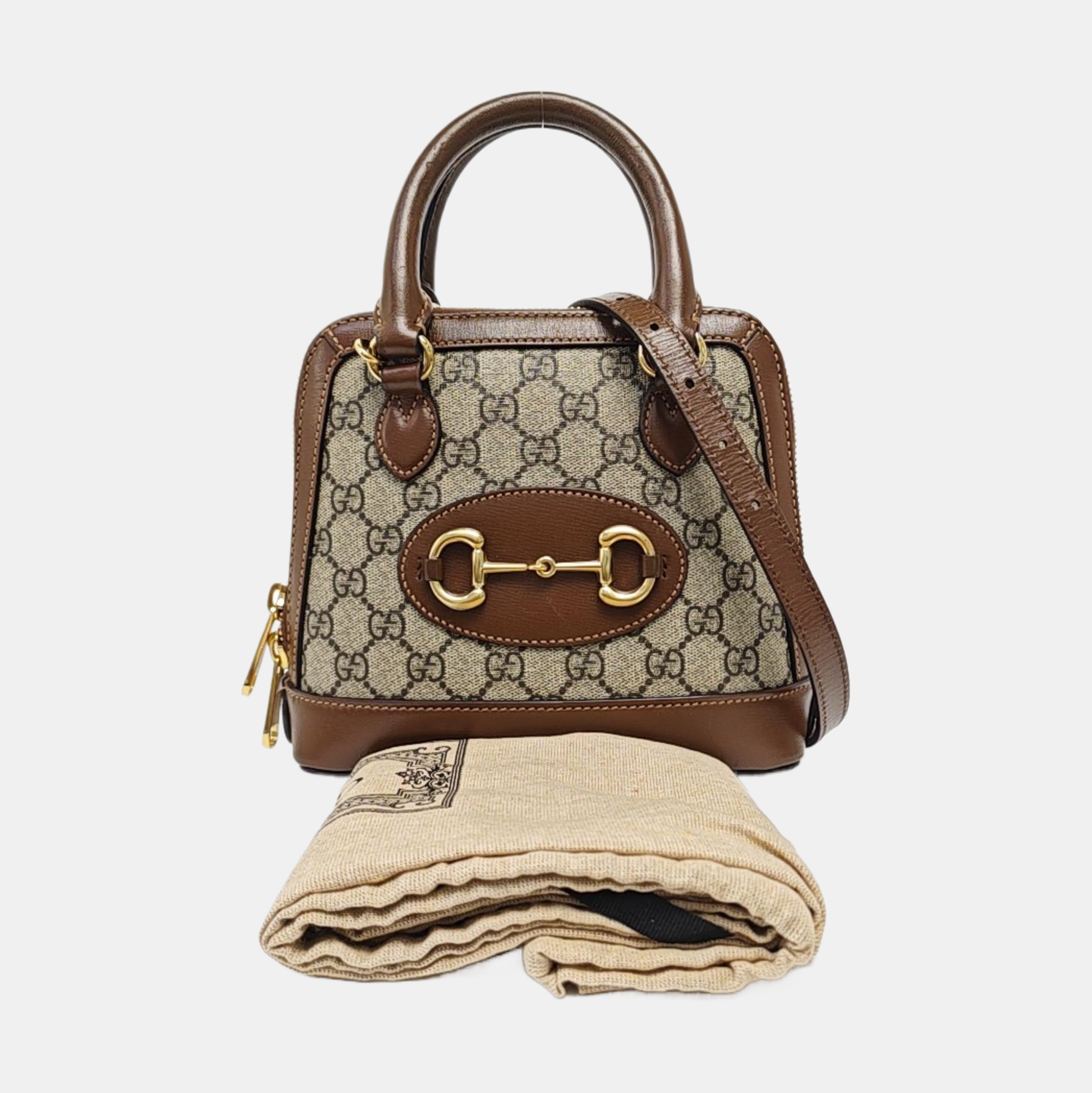 Horsebit 1955 Mini Coated Canvas Beige